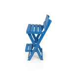 Key West Fully Assembled All-Weather Recycled HDPE Outdoor Folding Bar Stool
