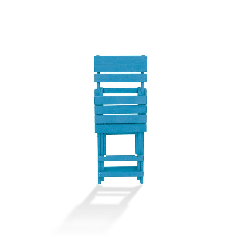 Key West Fully Assembled All-Weather Recycled HDPE Outdoor Folding Bar Stool