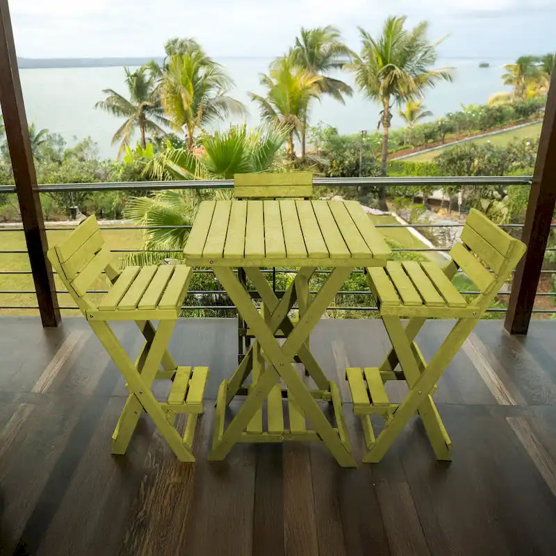 Key West Fully Assembled All-Weather Recycled HDPE Outdoor Folding Bar Stool
