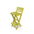 Key West Fully Assembled All-Weather Recycled HDPE Outdoor Folding Bar Stool