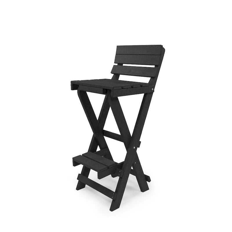 Key West Fully Assembled All-Weather Recycled HDPE Outdoor Folding Bar Stool