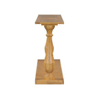 Vintage Sofa Table Console Table with Pine Veneer and Vase-Leg Design for Living Room Study room Entryway Bedroom