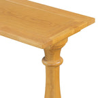Vintage Sofa Table Console Table with Pine Veneer and Vase-Leg Design for Living Room Study room Entryway Bedroom
