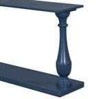 Vintage Sofa Table Console Table with Pine Veneer and Vase-Leg Design for Living Room Study room Entryway Bedroom