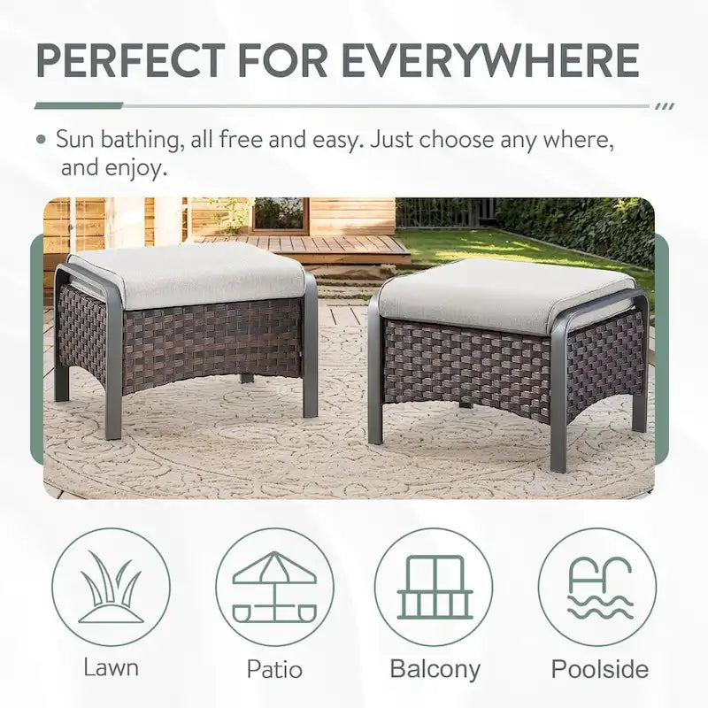 Outdoor Sofa Chair with Fire Pit Table Set