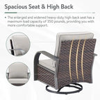 Outdoor Sofa Chair with Fire Pit Table Set