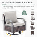 Outdoor Sofa Chair with Fire Pit Table Set