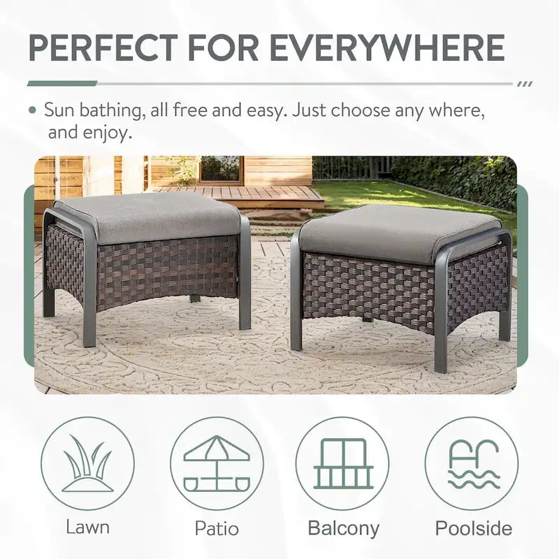 Outdoor Sofa Chair with Fire Pit Table Set