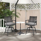 Costway 360 Swivel Bar Stool Set of 2 Counter Height Bar Chair with - See Details
