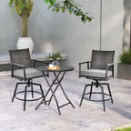 Costway 360 Swivel Bar Stool Set of 2 Counter Height Bar Chair with - See Details