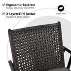 Costway 360 Swivel Bar Stool Set of 2 Counter Height Bar Chair with - See Details