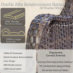 High Back Wicker Outdoor Patio Conversation Sets with Swivel Chairs