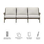 Saratoga Outdoor Patio Teak Sofa