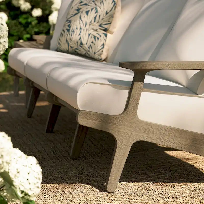 Saratoga Outdoor Patio Teak Sofa