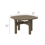 Saratoga 4-Piece Outdoor Patio Teak Wood Furniture Set