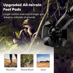 Goplus Swivel Hunting Chair with 4 360 Adjustable Legs Folding Silent - See Details