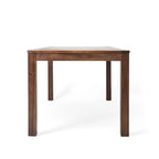 Feya Outdoor Dining Table, 69 Rectangular Top, Brown Acacia Wood