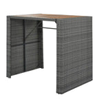 5 Pcs Outdoor Rattan Dining Table and Chairs Set, Patio Conversation Furniture Sets with Height Table and 4 Chairs