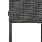 5 Pcs Outdoor Rattan Dining Table and Chairs Set, Patio Conversation Furniture Sets with Height Table and 4 Chairs