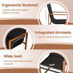 Gymax 2 PCS Outdoor Dining Chairs Patio Furniture Chair w/ Breathable