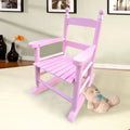 Durable Child's Wood Porch Rocker, Outdoor Rocking Chair, Indoor or Outdoor Suitable for 3-7 Years Old