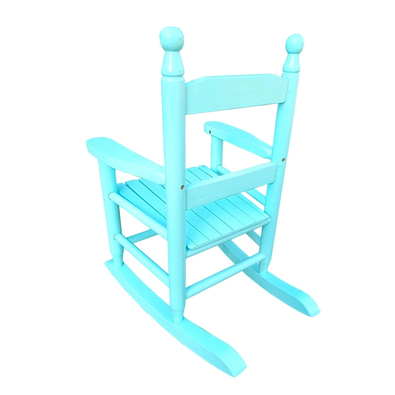 Durable Child's Wood Porch Rocker, Outdoor Rocking Chair, Indoor or Outdoor Suitable for 3-7 Years Old