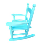 Durable Child's Wood Porch Rocker, Outdoor Rocking Chair, Indoor or Outdoor Suitable for 3-7 Years Old