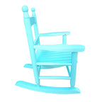 Durable Child's Wood Porch Rocker, Outdoor Rocking Chair, Indoor or Outdoor Suitable for 3-7 Years Old