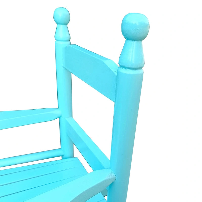 Durable Child's Wood Porch Rocker, Outdoor Rocking Chair, Indoor or Outdoor Suitable for 3-7 Years Old