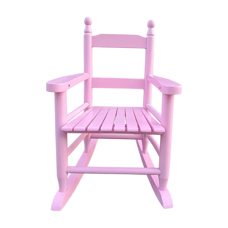 Durable Child's Wood Porch Rocker, Outdoor Rocking Chair, Indoor or Outdoor Suitable for 3-7 Years Old