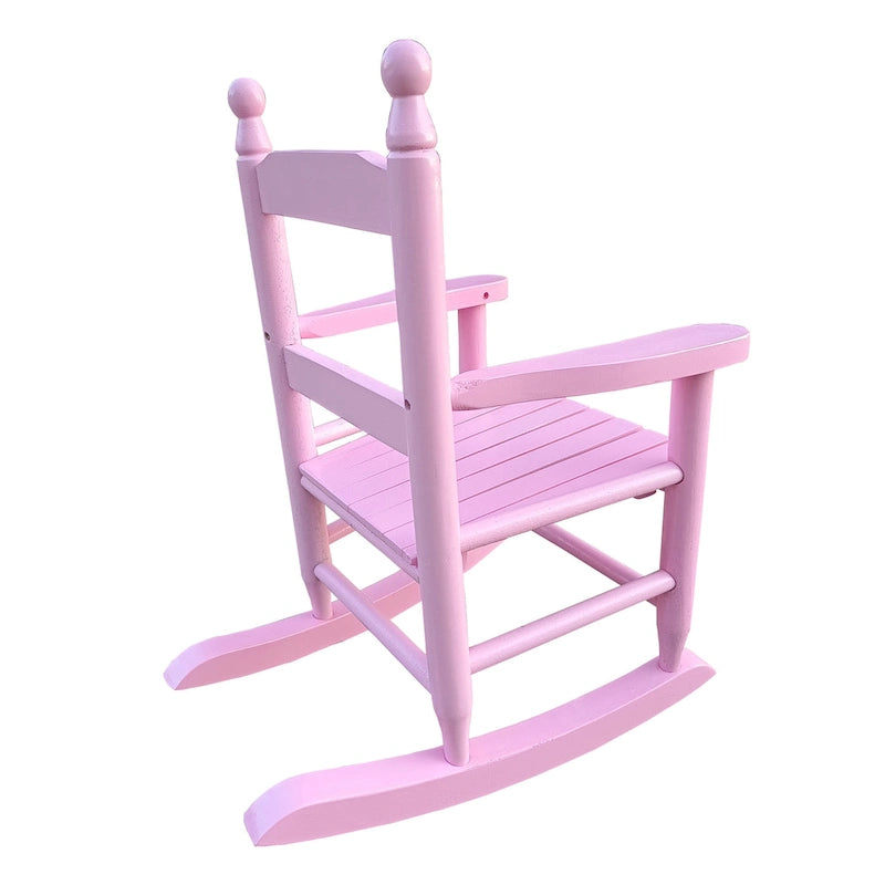 Durable Child's Wood Porch Rocker, Outdoor Rocking Chair, Indoor or Outdoor Suitable for 3-7 Years Old