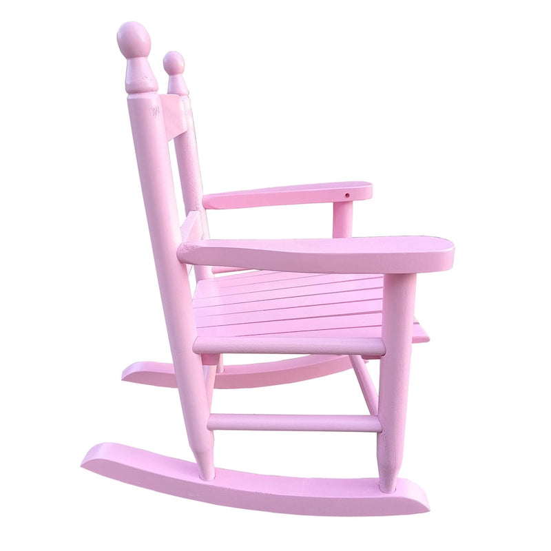 Durable Child's Wood Porch Rocker, Outdoor Rocking Chair, Indoor or Outdoor Suitable for 3-7 Years Old
