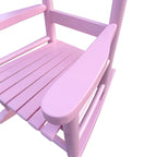 Durable Child's Wood Porch Rocker, Outdoor Rocking Chair, Indoor or Outdoor Suitable for 3-7 Years Old