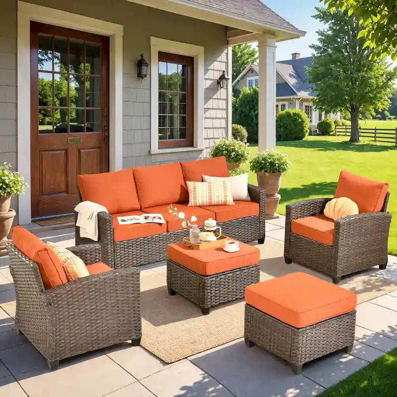 XIZZI 5-piece Patio Furniture Conversation Seating Set