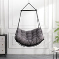 Luxury Hammock Chair Swing with Oversized Plush Cushion, Swivel Indoor/Outdoor Hanging Chair for Patio, Balcony, Bedroom