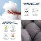 Luxury Hammock Chair Swing with Oversized Plush Cushion, Swivel Indoor/Outdoor Hanging Chair for Patio, Balcony, Bedroom