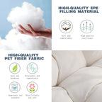 Luxury Hammock Chair Swing with Oversized Plush Cushion, Swivel Indoor/Outdoor Hanging Chair for Patio, Balcony, Bedroom