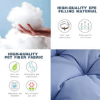 Luxury Hammock Chair Swing with Oversized Plush Cushion, Swivel Indoor/Outdoor Hanging Chair for Patio, Balcony, Bedroom