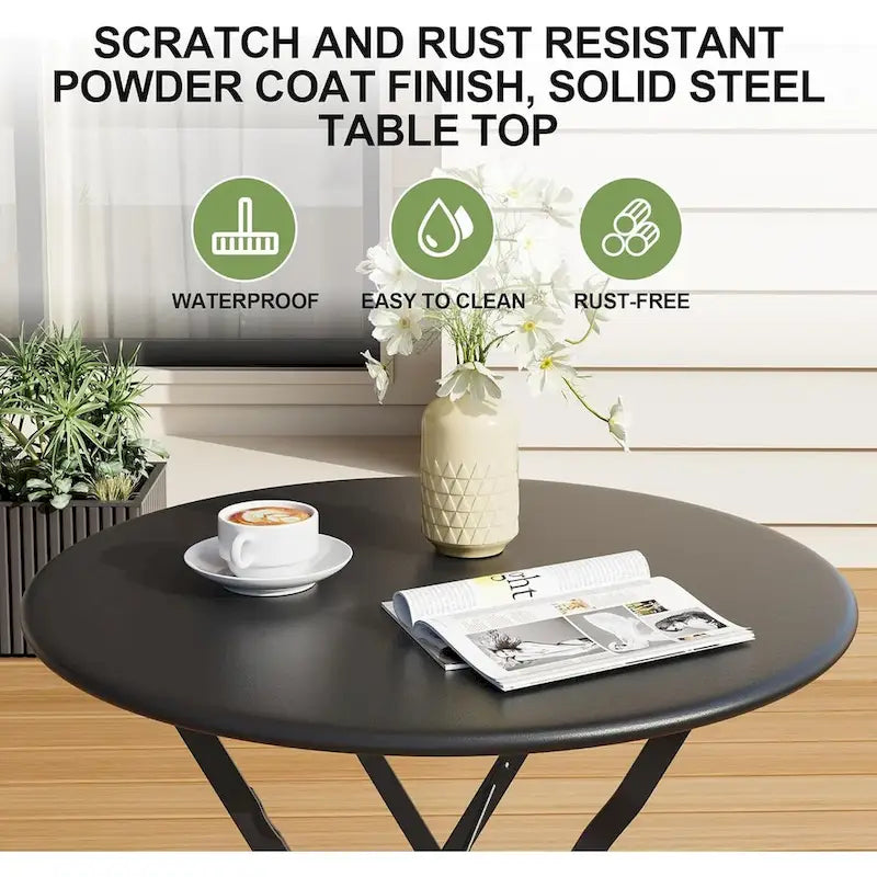 3 Pieces Patio Bistro Sets