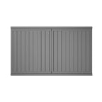 Rectangular Outdoor Patio Dining Table in Aluminum Extendable Leaf Tabletop for Porch & Backyard