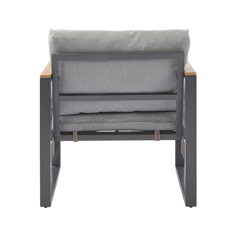 Christopher Knight Home - Lila 4-Piece Outdoor Metal Patio Chat Set