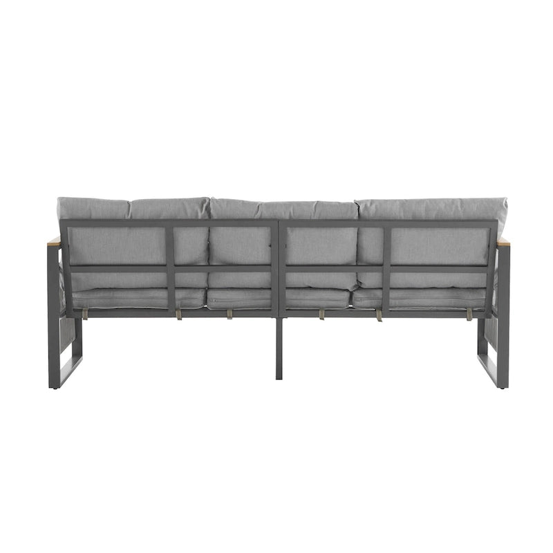 Christopher Knight Home - Lila 4-Piece Outdoor Metal Patio Chat Set