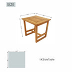 Modern Acacia Wood Side Table
