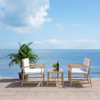 SAFAVIEH Outdoor Diya 4-Piece Patio Set - 43W x 31D x 26H