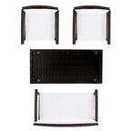 SAFAVIEH Outdoor Diya 4-Piece Patio Set - 43W x 31D x 26H