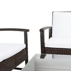 SAFAVIEH Outdoor Diya 4-Piece Patio Set - 43W x 31D x 26H