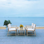 SAFAVIEH Outdoor Diya 4-Piece Patio Set - 43W x 31D x 26H