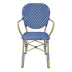 Courtnie French Blue PE Wicker Outdoor Dining Chairs (Set of 2) by Furniture of America - Set of 2