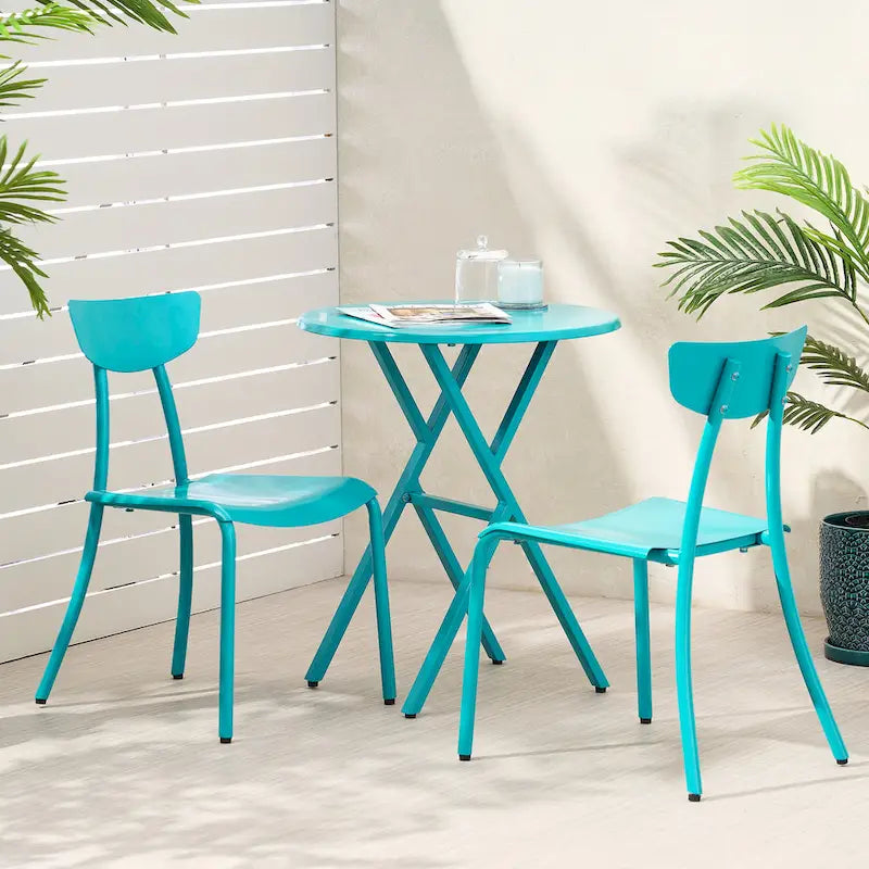 Madlyn Outdoor Iron Bistro Set by Christopher Knight Home