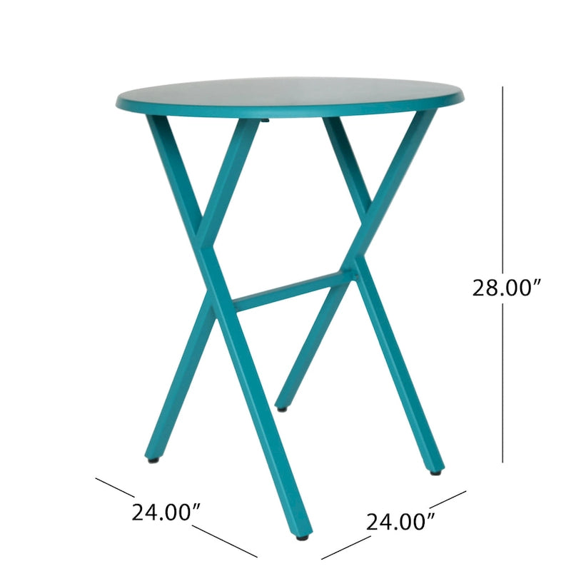 Madlyn Outdoor Iron Bistro Set by Christopher Knight Home